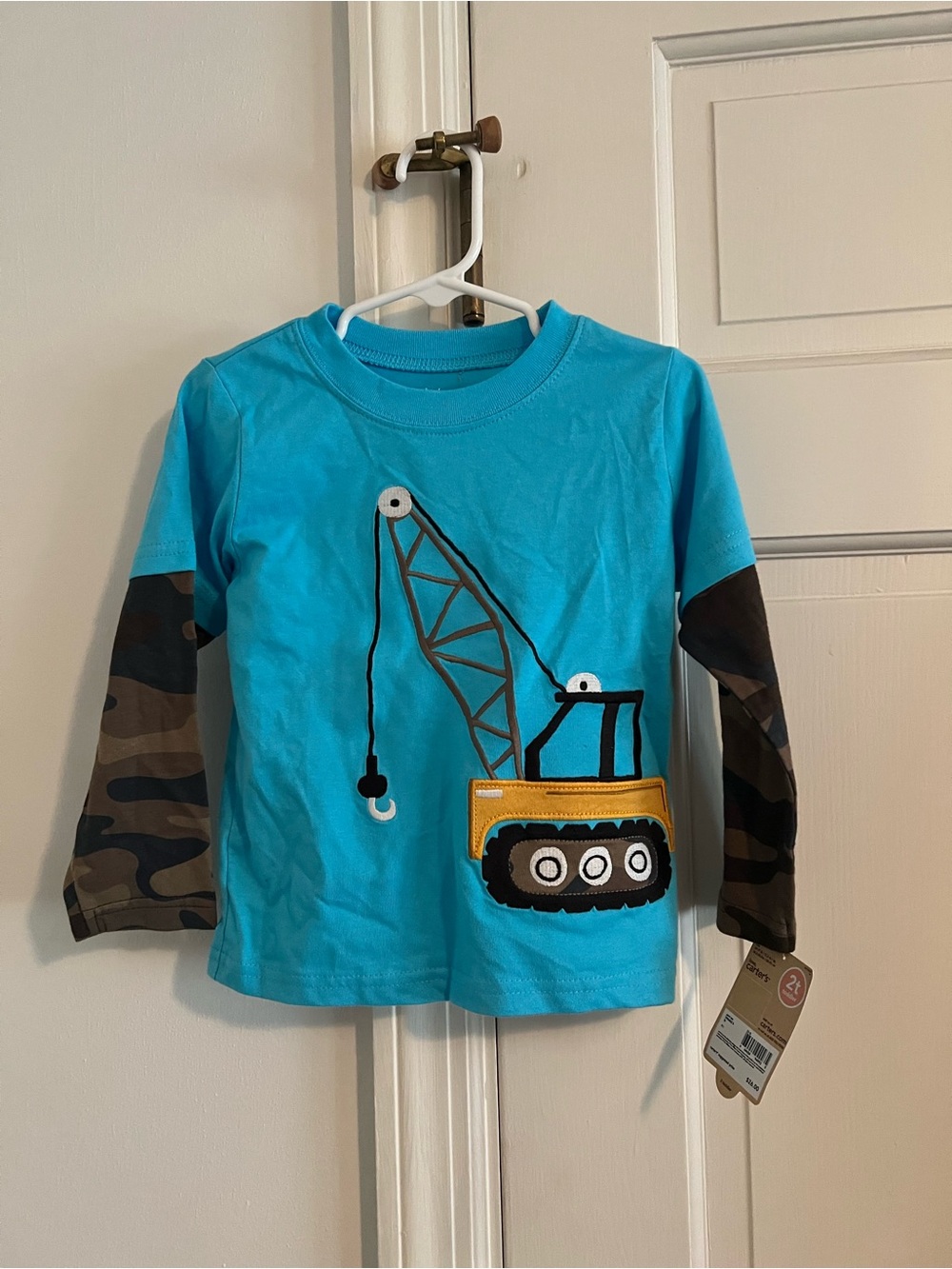 ❤️3/$30 Carter’s Toddler 2T LS T-Shirt 100% Cotton “TOP ONLY” NWT